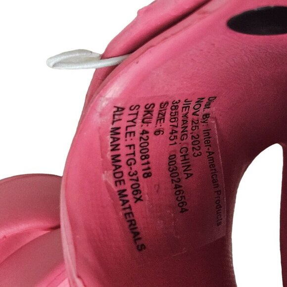 Pink Unicorn Kids Clogs With Comfort‎ Insole Adjustable Strap Slip On Whimsical - Picture 7 of 9